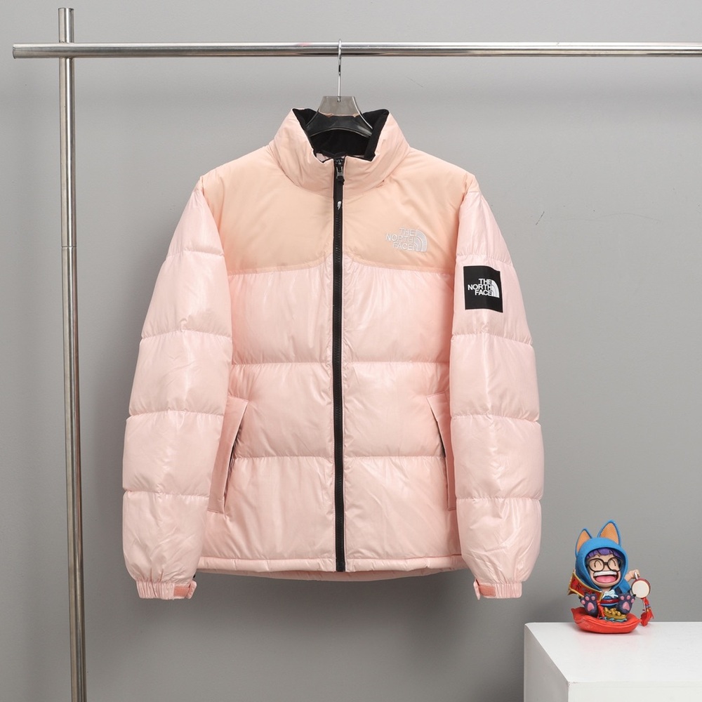 The North Face Girls Two-Tone Light Pink Puffer Jacket